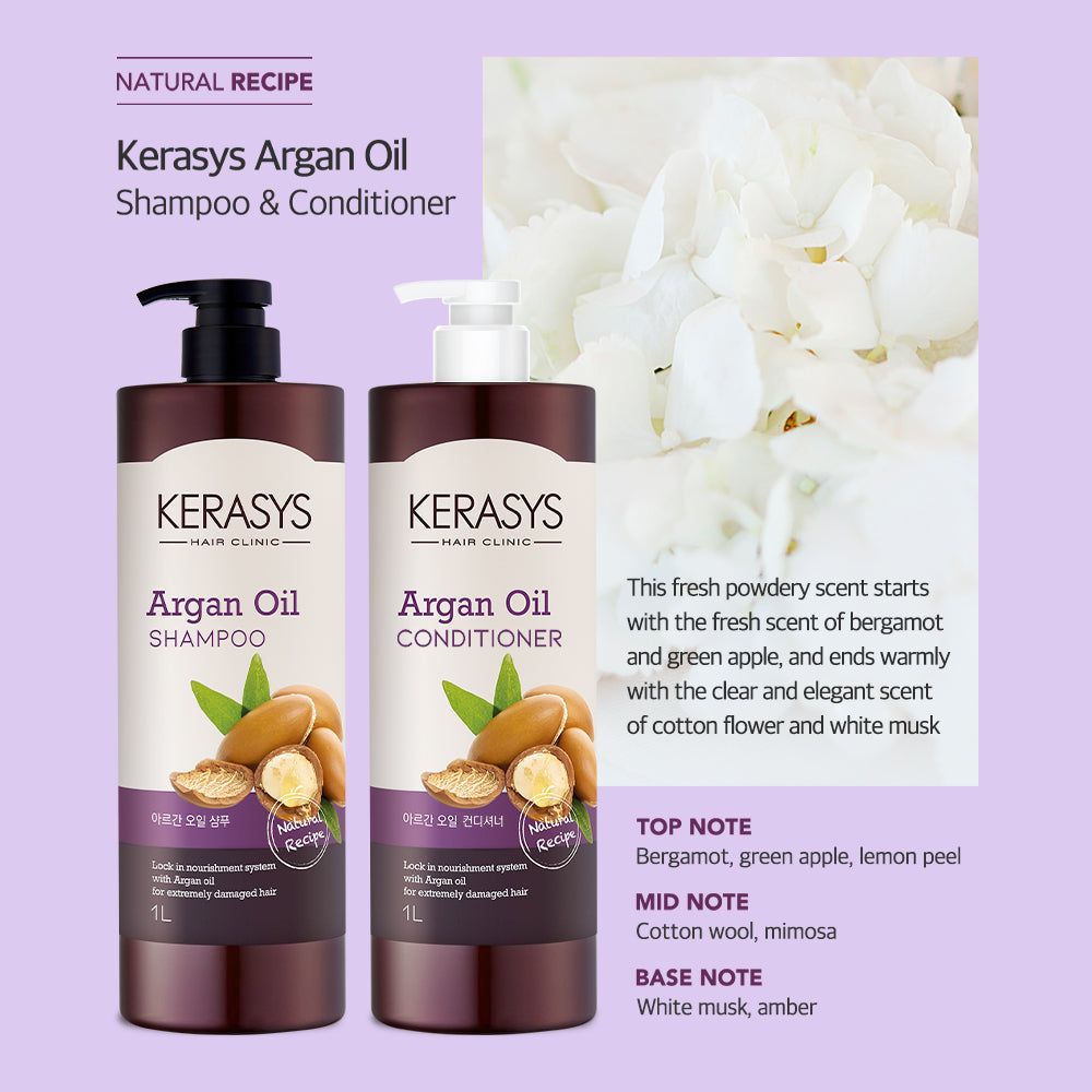 Kerasys Natural Recipe Argan Oil Conditioner for Extremely  Damaged Hair