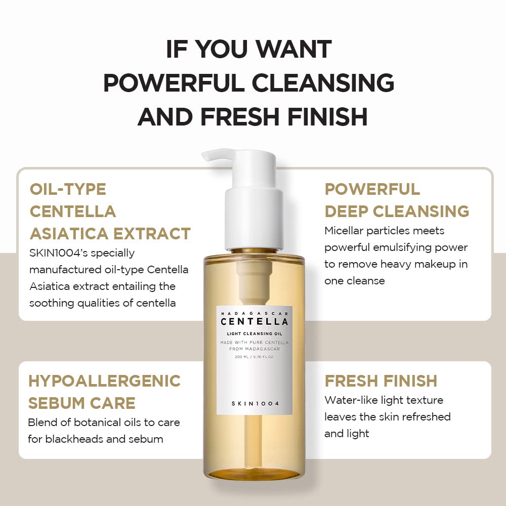 SKIN1004 Madagascar Centella Light Cleansing Oil Pure and Light Oil