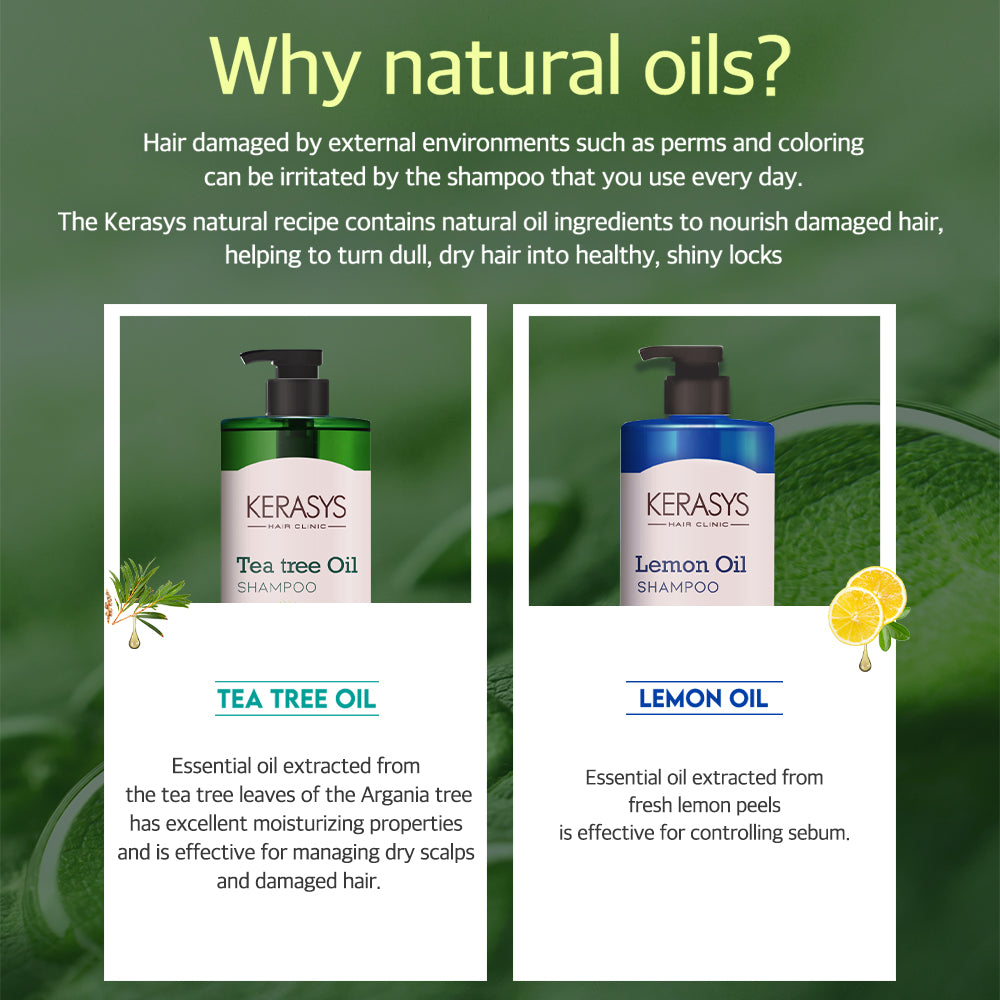 Kerasys Natural Recipe Tea Tree Oil Shampoo