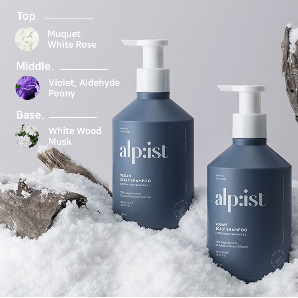 alp:ist Vegan Formula Cotton Musk Shampoo alpist