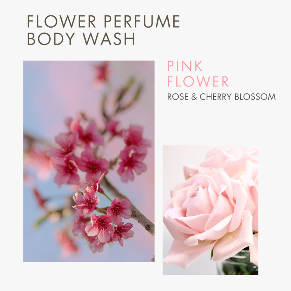 SHOWERMATE Rose & Cherry Blossom Flower Perfume Body Wash
