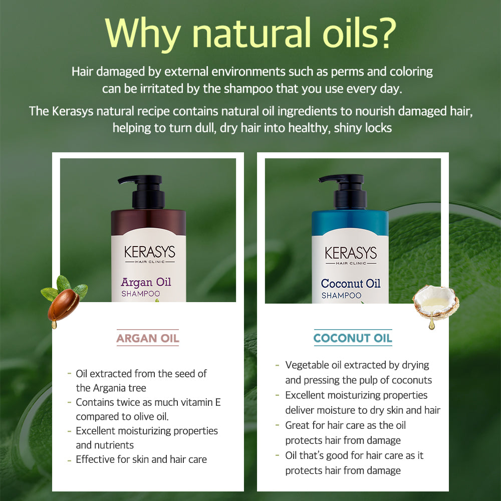 Kerasys Natural Recipe Argan Oil Shampoo for Extremely  Damaged Hair