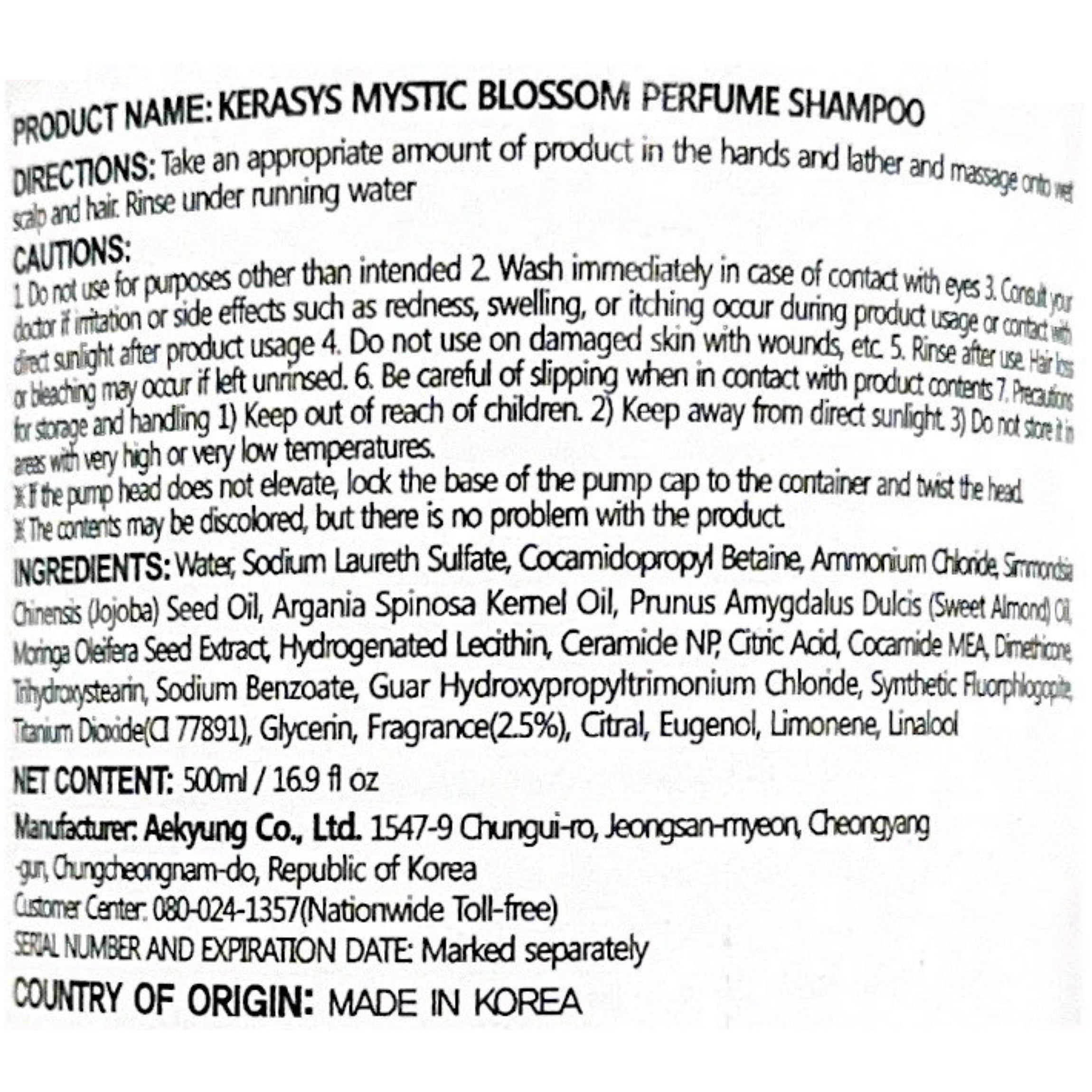Kerasys Devil's Perfume Mystic Blossom Shampoo 16.9 fl oz (500 ml)