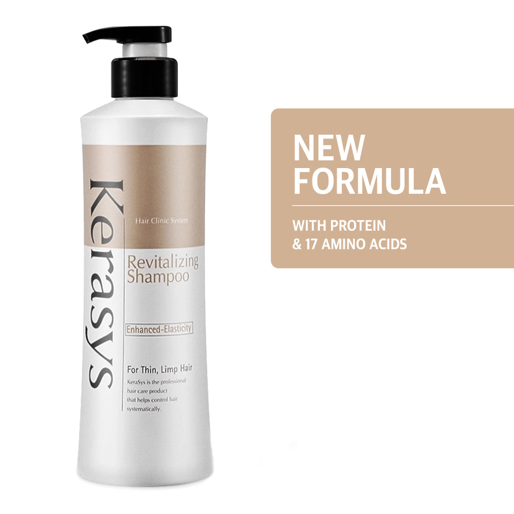 Kerasys Hair Clinic Revitalizing Shampoo for Thin, Limp Hair 20.2 fl. oz (600ml)