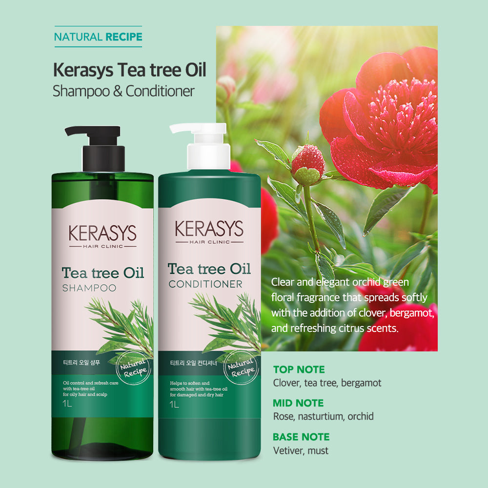 Kerasys Natural Recipe Tea Tree Oil Shampoo