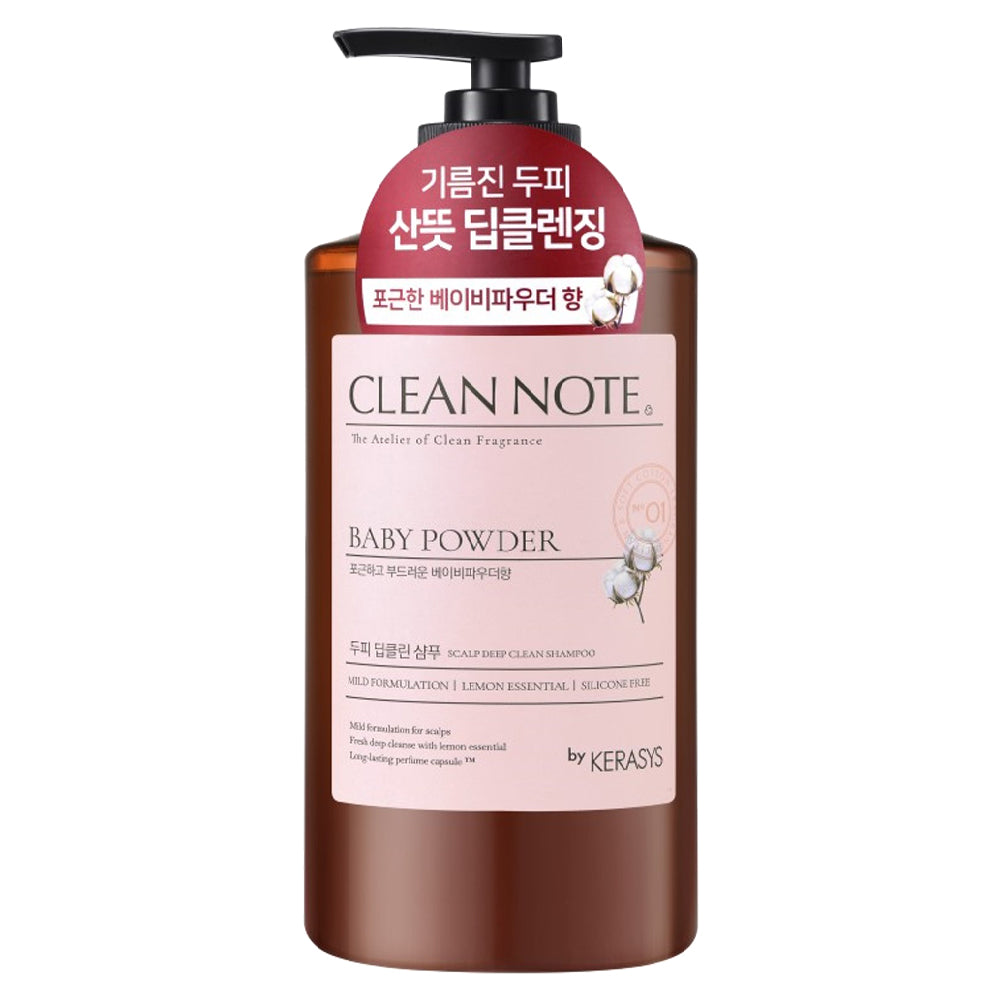 Kerasys Clean Note Shampoo Baby Powder Fragrance  27.1 fl oz (800ml)