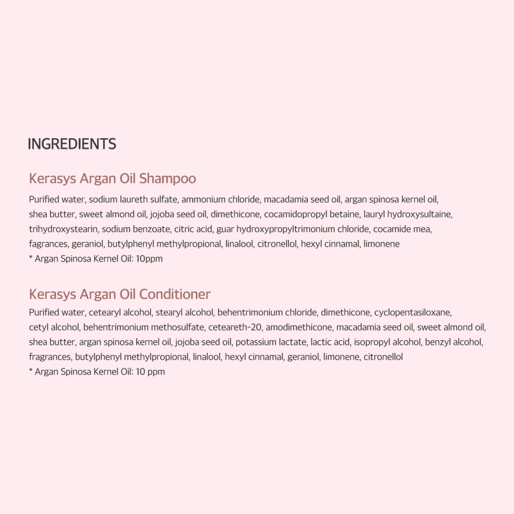 Kerasys Natural Recipe Argan Oil Shampoo for Extremely  Damaged Hair