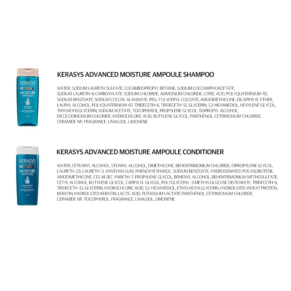 Kerasys Advanced Ceramide Moisture Ampoule Conditioner 13.5 fl oz (400ml)