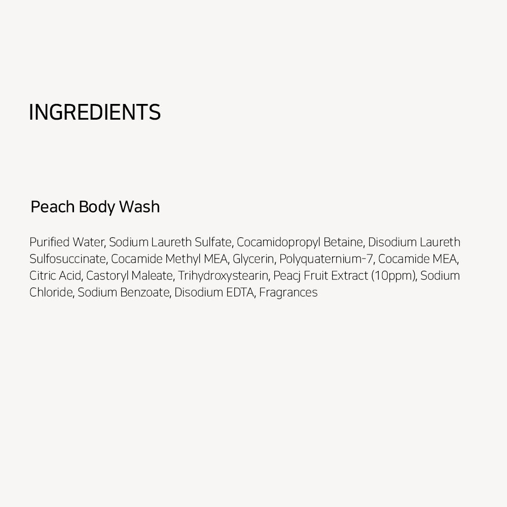 SHOWERMATE Natural Peach Body Wash