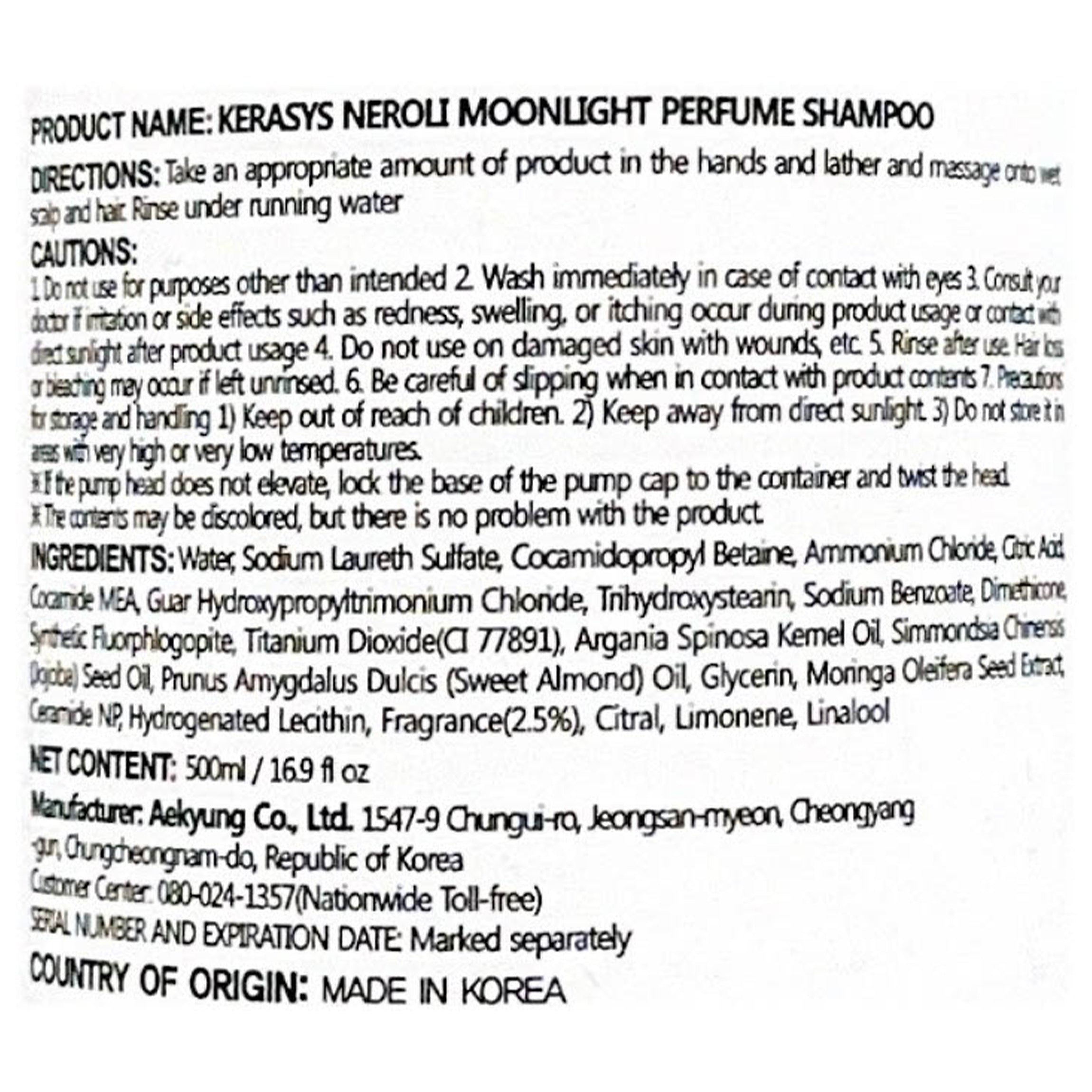 Kerasys Devil's Perfume Neroli Moonlight Shampoo 16.9 fl oz (500ml)