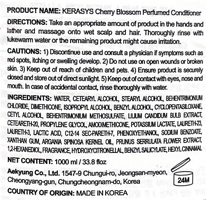 Kerasys Cherry Blossom Perfumed Conditioner