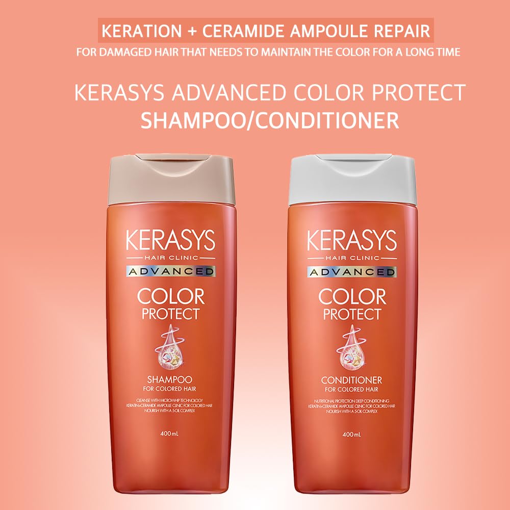 Kerasys Advanced Ceramide Ampoule Color Protect Shampoo 13.5 fl oz (400ml)