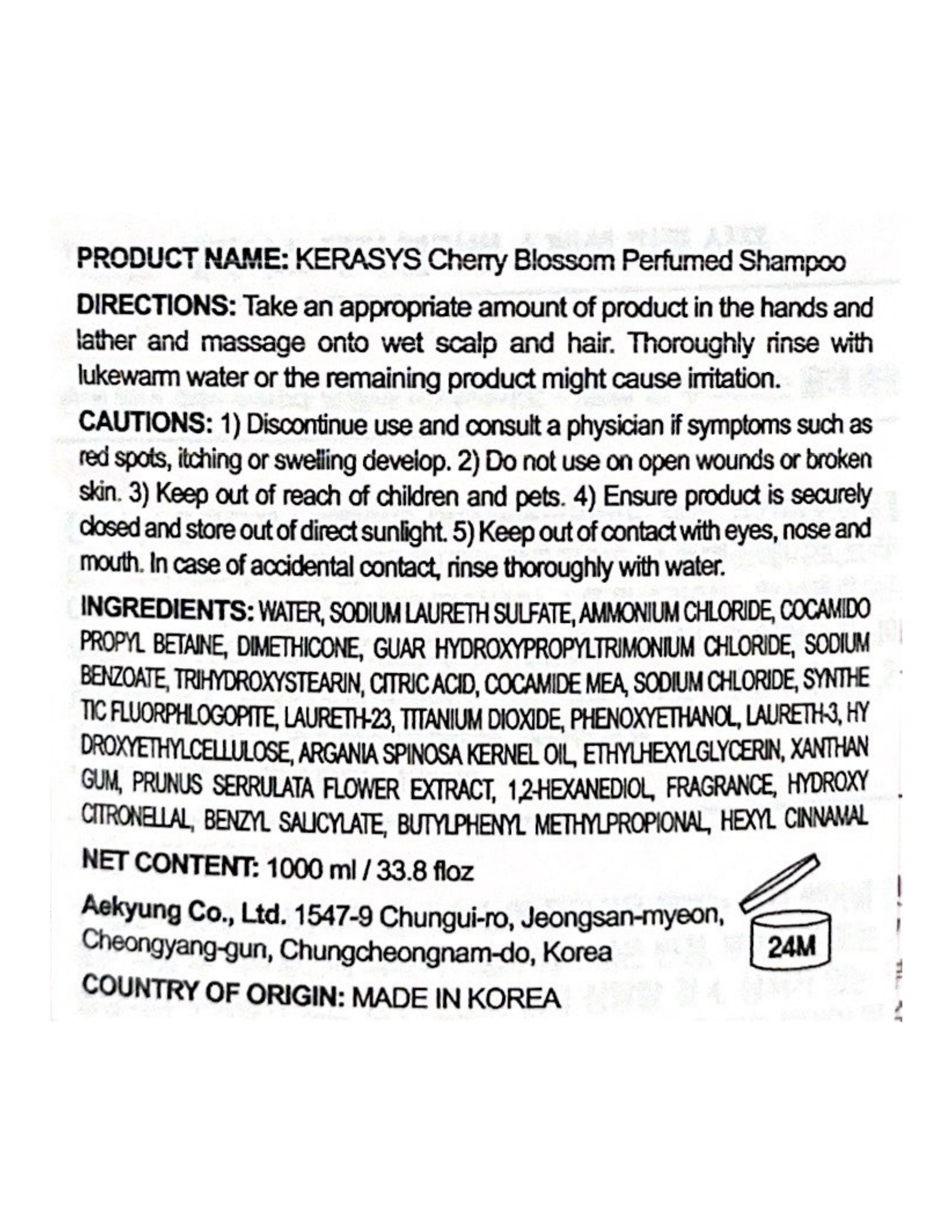 Kerasys Cherry Blossom Perfumed Shampoo