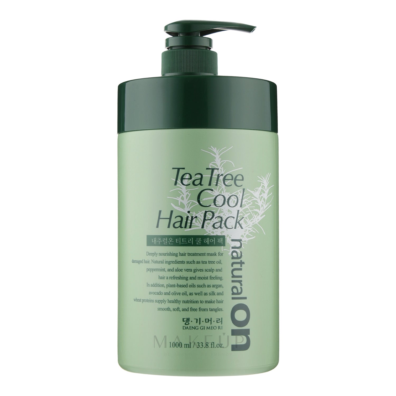 Daeng Gi Meo Ri N Natural on Tea Tree Cool Hair Pack 1000m 33.8 fl. oz (1000ml)