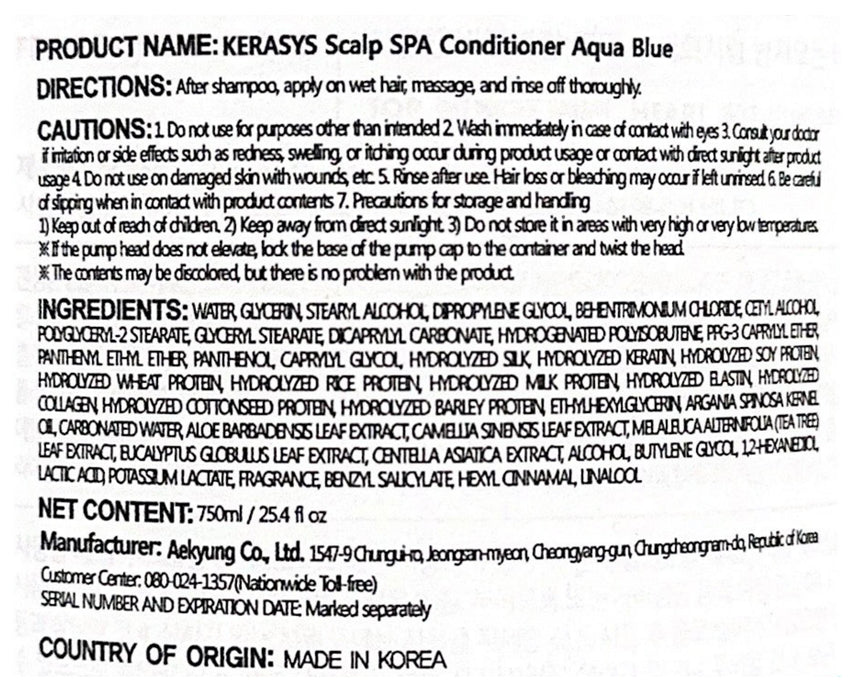 Kerasys Scalp Spa Aqua Blue Conditioner