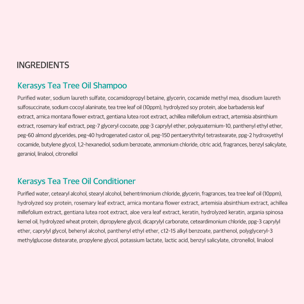 Kerasys Natural Recipe Tea Tree Oil Shampoo